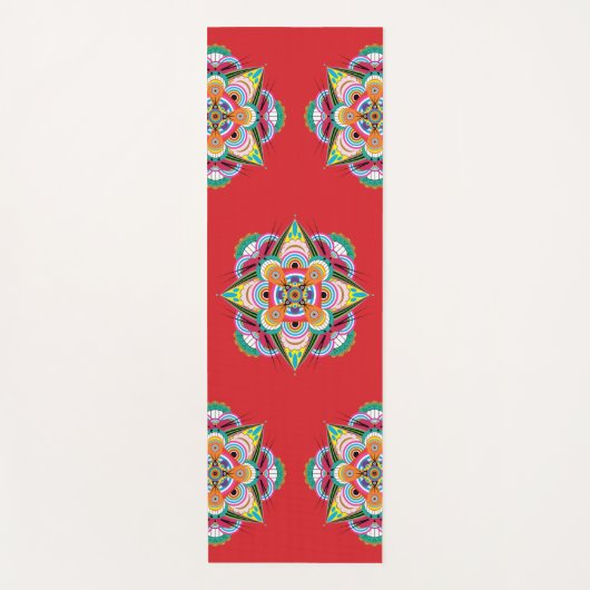 Tiger Dragon Mandala Yoga Mat (Voorkant)
