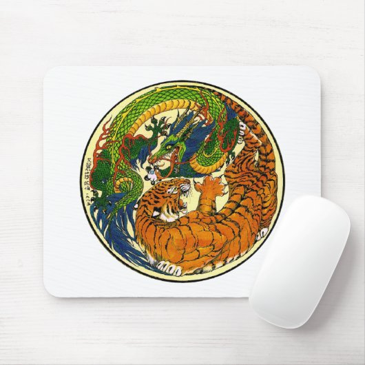 Tiger & Dragon Yin Yang Muismat (Met muis)
