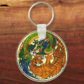 Tiger & Dragon Yin Yang Sleutelhanger (Voorkant)