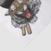 Tiger Drummer Tissuepapier (Detail)