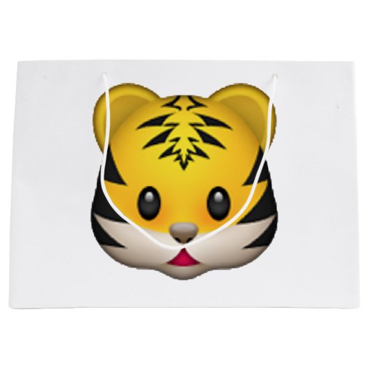 Tiger - Emoji Large Cadeautasje (Voorkant)