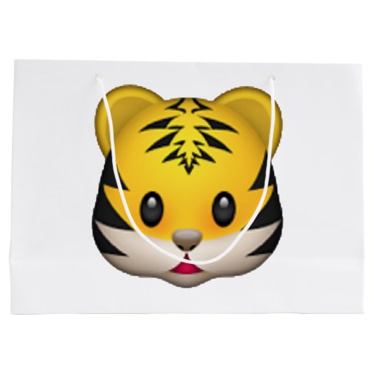Tiger - Emoji Large Cadeautasje (Achterkant)