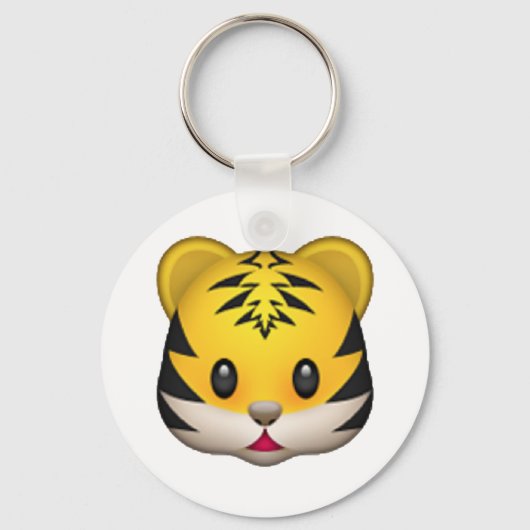 Tiger - Emoji Sleutelhanger (Voorkant)