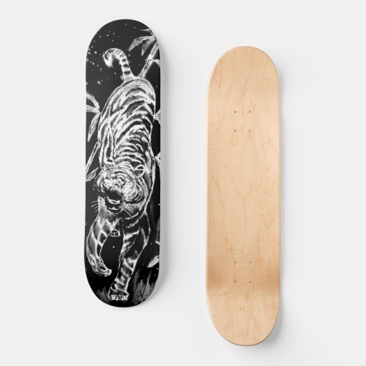 Tiger en Bamboo Persoonlijk Skateboard (Voorkant)