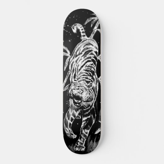 Tiger en Bamboo Persoonlijk Skateboard (Voorkant)