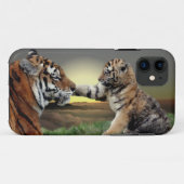 Tiger en Cub iPhone 5 Hoesje-Mate Hoesje (Achterkant (horizontaal))