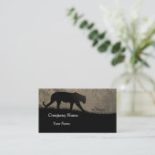 Tiger en Deer Silhouette Visitekaartje (Staand voorkant)