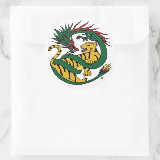 Tiger en Dragon Display Sticker (Tas)