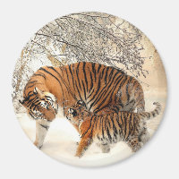 Tiger en haar Cub Magnet