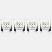 tiger en Laurels Whisky Glas (Achterkant)