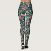 Tiger en Leopard Animal Oerwoud Print Leggings (Achterkant)