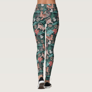 Tiger en Leopard Animal Oerwoud Print Leggings
