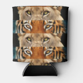 Tiger- en luiogen Foto Blikjeskoeler (Voorkant)