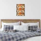 Tiger- en luiogen Foto Canvas Afdruk (Insitu (Slaapkamer))