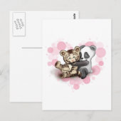 Tiger en Panda Briefkaart (Voorkant / Achterkant)