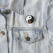 Tiger en Yin Yang Ronde Button 3,2 Cm (In situ)