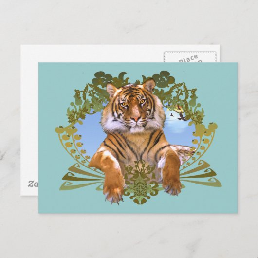 Tiger - Engevaarlijk Species Briefkaart (Voorkant / Achterkant)
