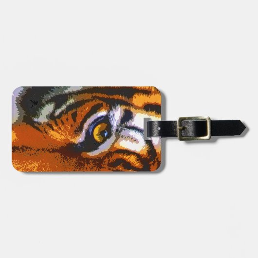 TIGER EYE BAGAGELABEL (Voorkant horizontaal)