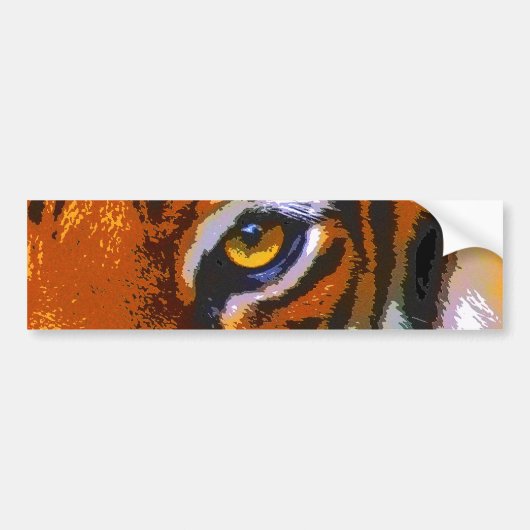 TIGER EYE BUMPERSTICKER (Voorkant)