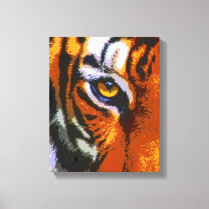 TIGER EYE CANVAS AFDRUK