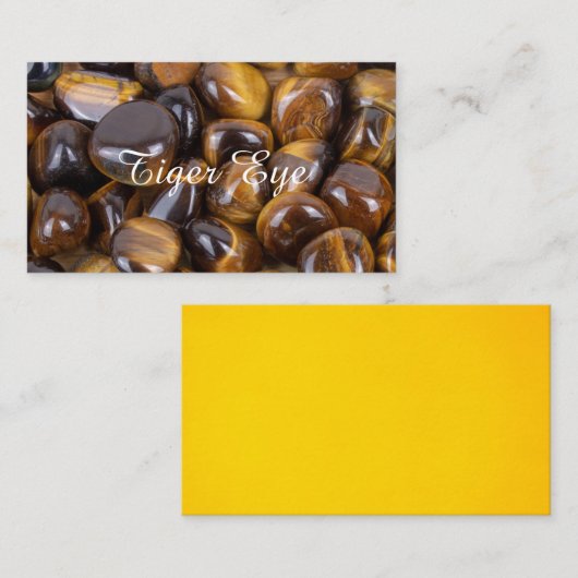 Tiger Eye Crystal Visitekaartjes (Voorkant / Achterkant)