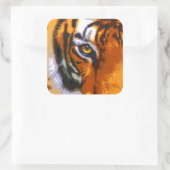 TIGER EYE VIERKANTE STICKER (Tas)