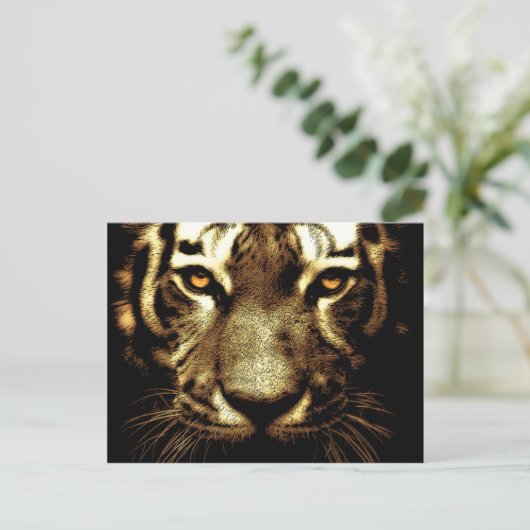Tiger Eyes Briefkaart (Staand voorkant)