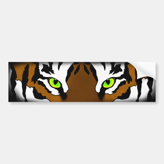 Tiger Eyes Bumpersticker (Voorkant)