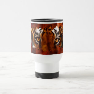 Tiger Eyes Fantasy Wildlife Travel Mug Reisbeker