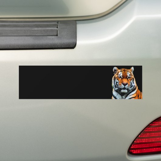 Tiger Eyes Inspirerend Bumpersticker (Op auto)