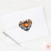 Tiger Eyes Inspirerend Hart Sticker (Envelop)