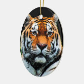 Tiger Eyes Inspirerend Keramisch Ornament (Links)