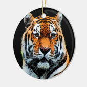 Tiger Eyes Inspirerend Keramisch Ornament (Links)