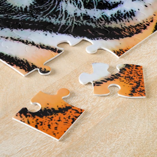 Tiger Eyes Inspirerend Legpuzzel (Zijkant)