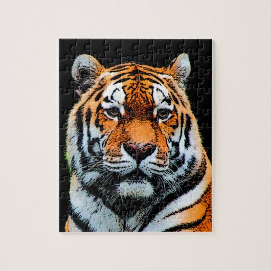 Tiger Eyes Inspirerend Legpuzzel (Verticaal)