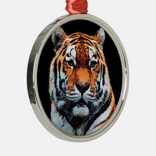 Tiger Eyes Inspirerend Metalen Ornament (Rechts)