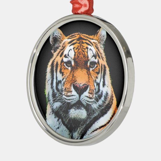 Tiger Eyes Inspirerend Metalen Ornament (Links)