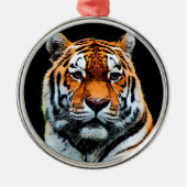 Tiger Eyes Inspirerend Metalen Ornament (Voorkant)