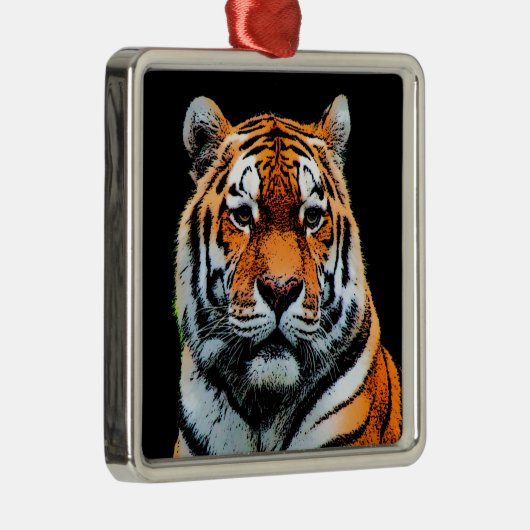 Tiger Eyes Inspirerend Metalen Ornament (Rechts)