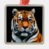 Tiger Eyes Inspirerend Metalen Ornament (Voorkant)