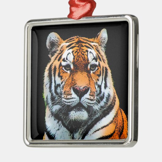 Tiger Eyes Inspirerend Metalen Ornament (Links)