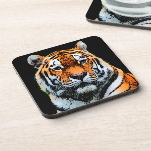 Tiger Eyes Inspirerend Onderzetter (Linkerzijde)