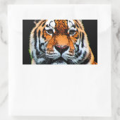 Tiger Eyes Inspirerend Rechthoekige Sticker (Tas)