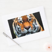 Tiger Eyes Inspirerend Rechthoekige Sticker (Envelop)