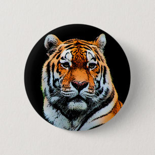 Tiger Eyes Inspirerend Ronde Button 5,7 Cm