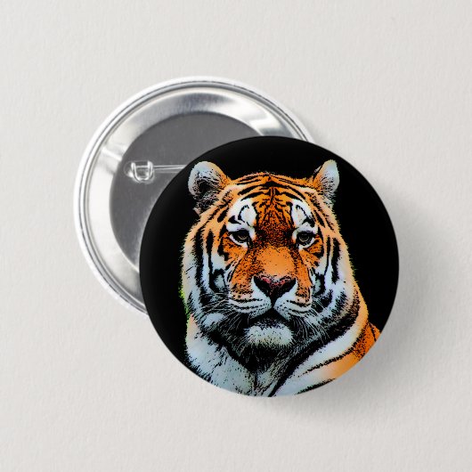 Tiger Eyes Inspirerend Ronde Button 5,7 Cm (Voorkant /achterkant)