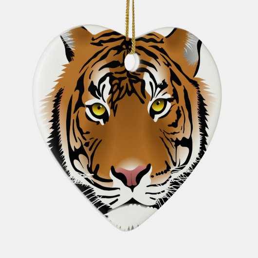Tiger Eyes Keramisch Ornament (Rechts)
