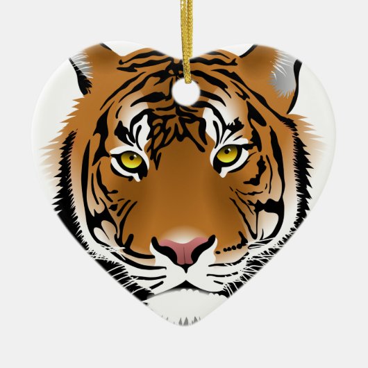 Tiger Eyes Keramisch Ornament (Voorkant)