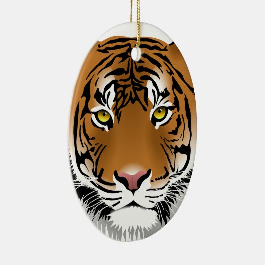 Tiger Eyes Keramisch Ornament (Rechts)