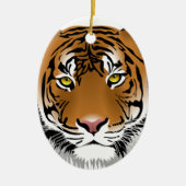 Tiger Eyes Keramisch Ornament (Voorkant)